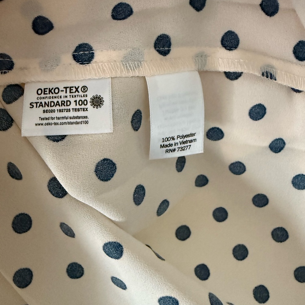 LC Lauren Conrad Women’s Cream Blouse 💙 NEW WITH TAGS 💙 Size 2X - Picture 7 of 10